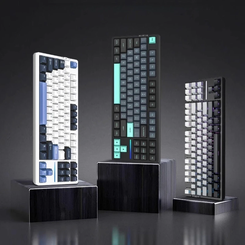 

VGN V87 Pro Wireless Three-mode Mechanical Keyboard Ergonomic Customized Gasket Structure Full Key Hot Swap Mechanical Keyboard