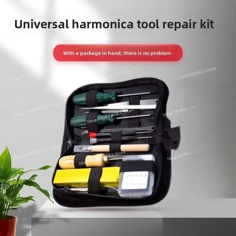 

Harmonica Repair & Maintenance Tool Set - For 28-Hole Chromatic/Diatonic/Tremolo Harmonicas (Multi-Brand Compatible)