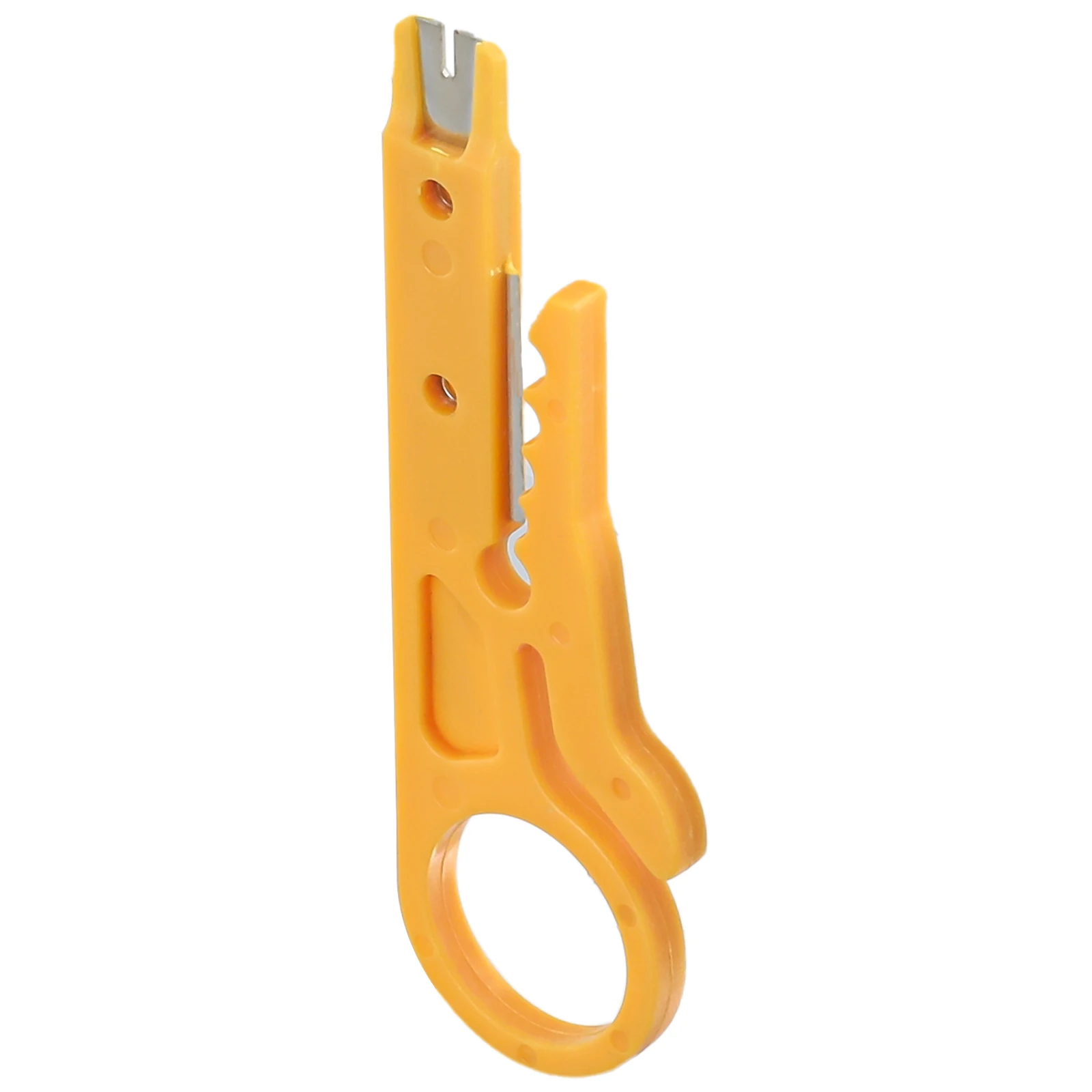 Simple To Use Wire Cutter Strip Twisted-pair UTP STP Data Cables Yellow 1pcs Connectors Die Cut Wire Rimper Pliers