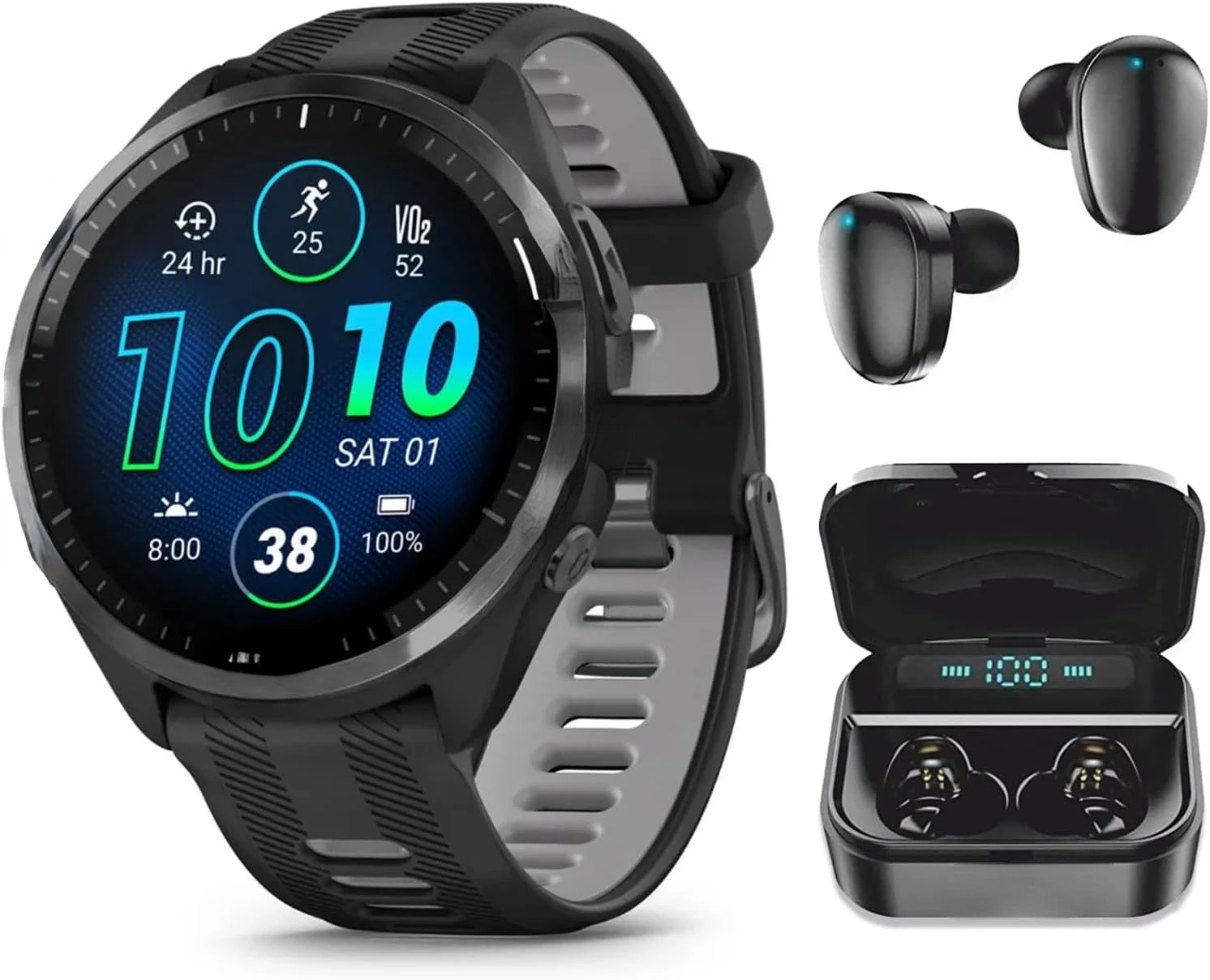 Forerunner 965 Premium GPS Running and Triathlon 47mm Smartwatch with AMOLED Touchscreen Display