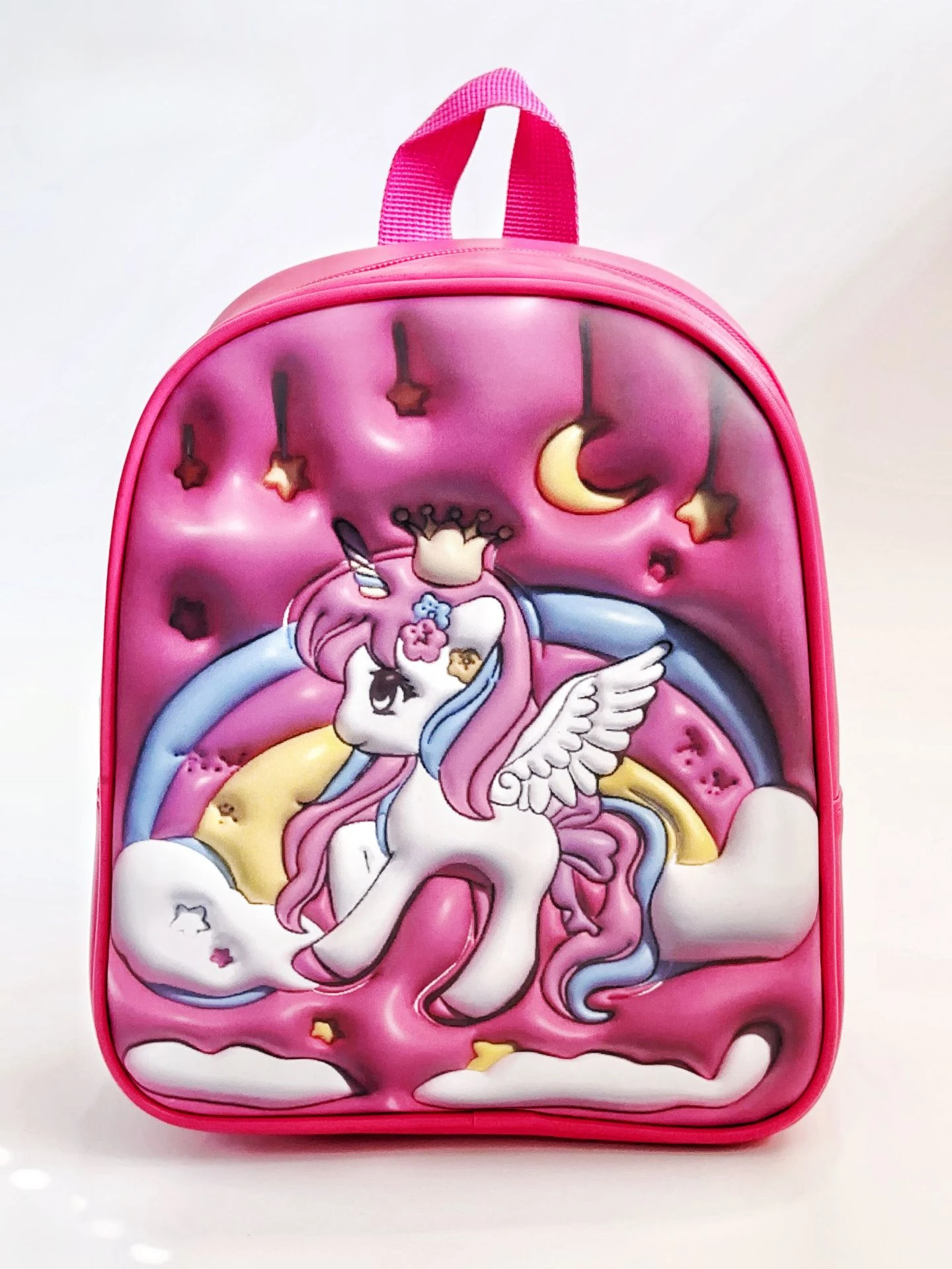 2024 New Children\'s 3D Digital Printing Unicorn Creative Modeling Dazzling Fashion Kindergarten Girl Cartoon Cute Backpack