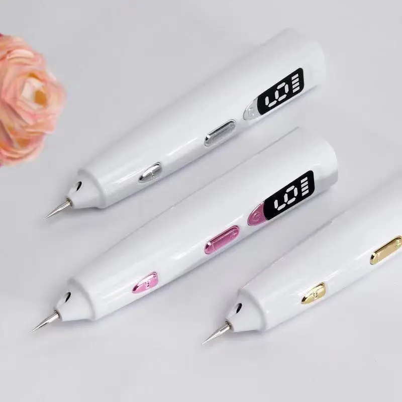 9 speed dual lamp facial freckle removal laser plasma beauty laser pen dark spot mole remover