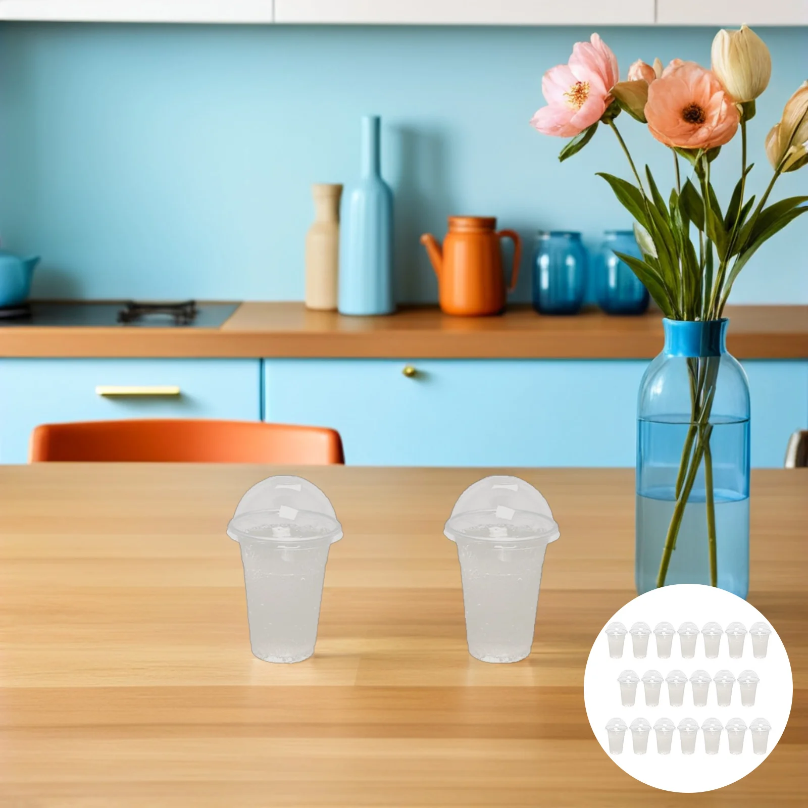 

30 set Disposable Juice Cups Transparent Beverage Containers For Cold Drinks Fruit Milk Storage Bubble Tea Plastic Cups