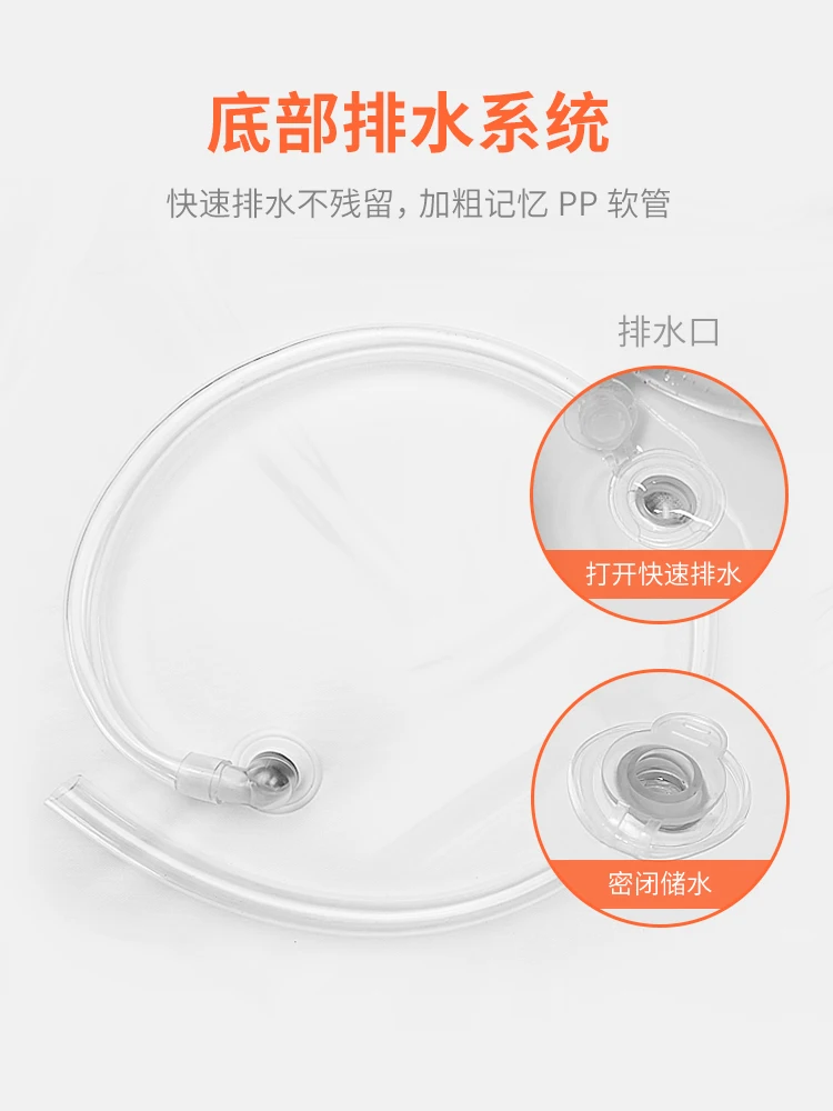 Bedridden disabled elderly patient special bathing nursing disabled patient lying in bed inflatable bathing