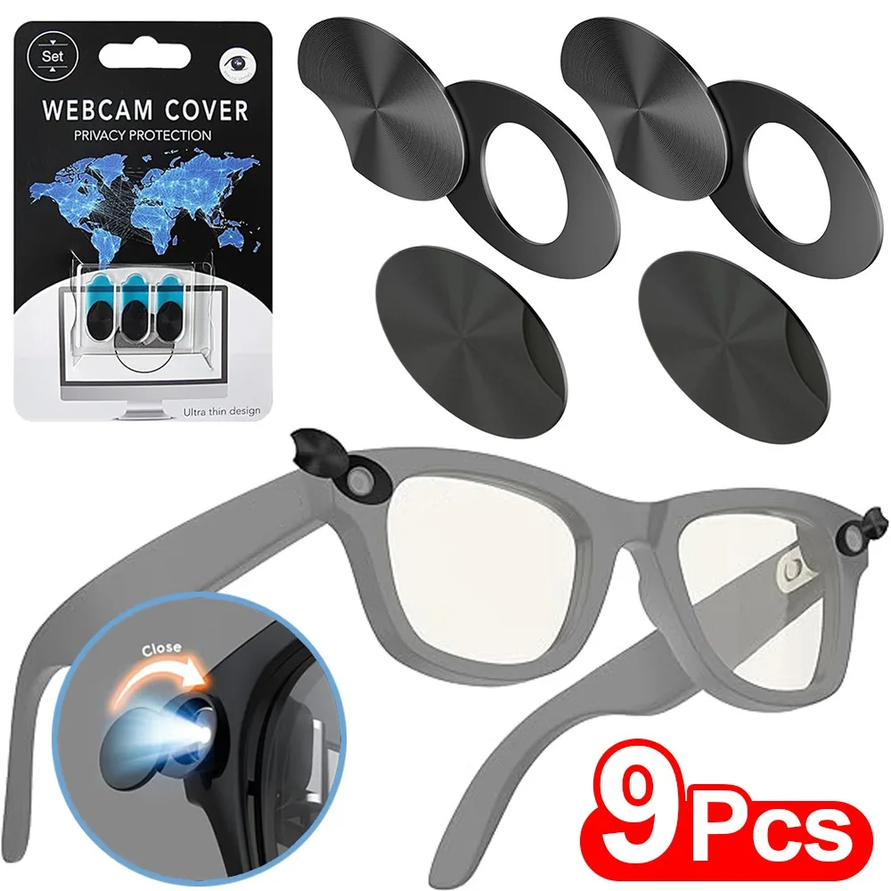 LED Light Cover for Ray-Ban Meta 2 for Way-farer/Skyler/Headliner Glasses Adjustable Light Blocker Glasses Shade Privacy Cover