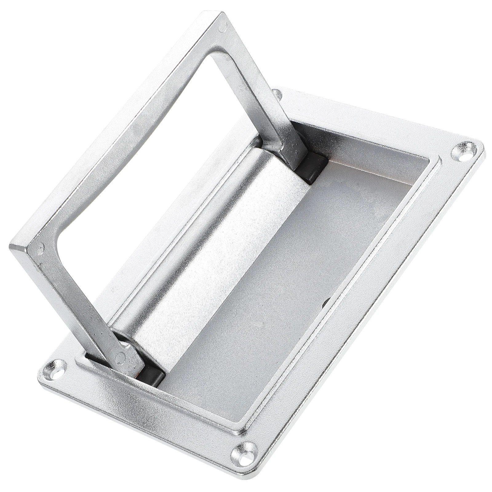 

Zinc Alloy Cabinet Door Handles Recessed Flush Mount Sliding Closet Pocket Boat M5 Screws Durable Anti Rust Simple Practical