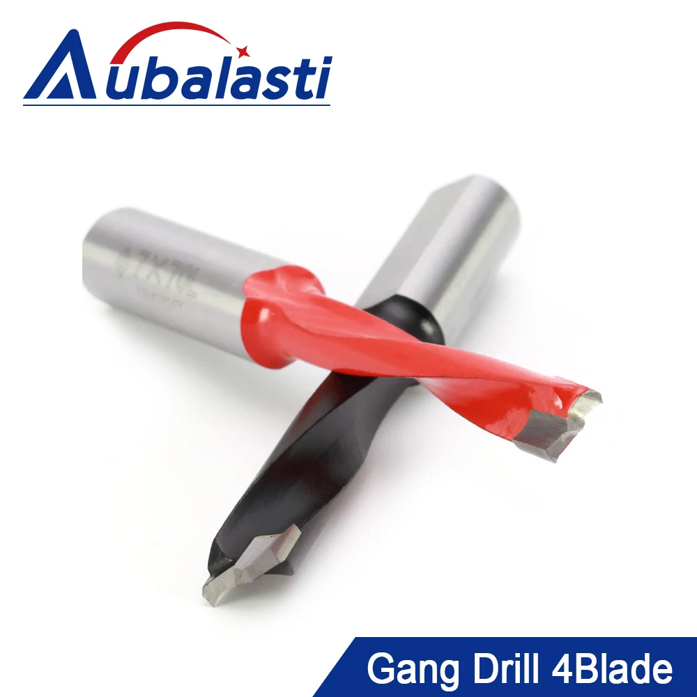 Aubalasti Industrial Grade Drilling Rig 4blade φ5-60 CNC Hole Opener Woodworking Drilling Bit Positive Negative