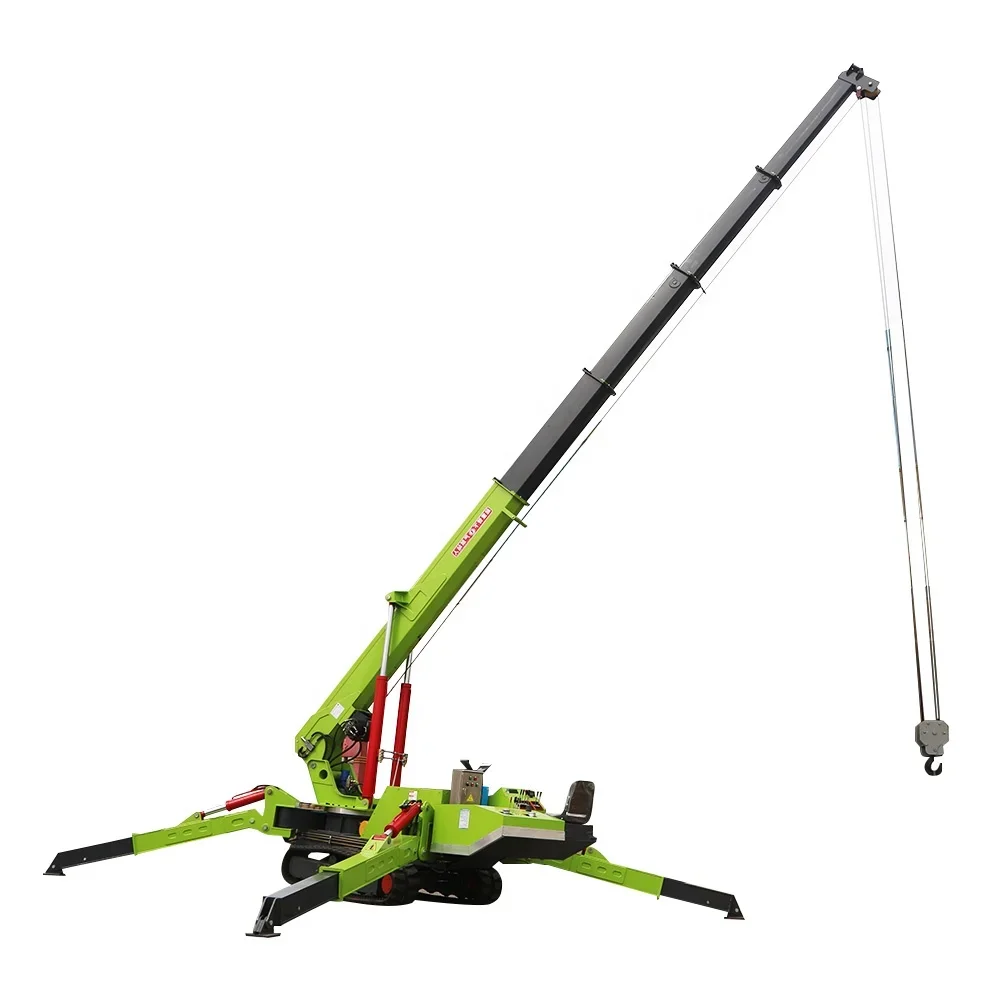 Narrow Space Mini Telescopic Outrigger Small Crane Spider 5 Ton Mini Spider Crane With CE