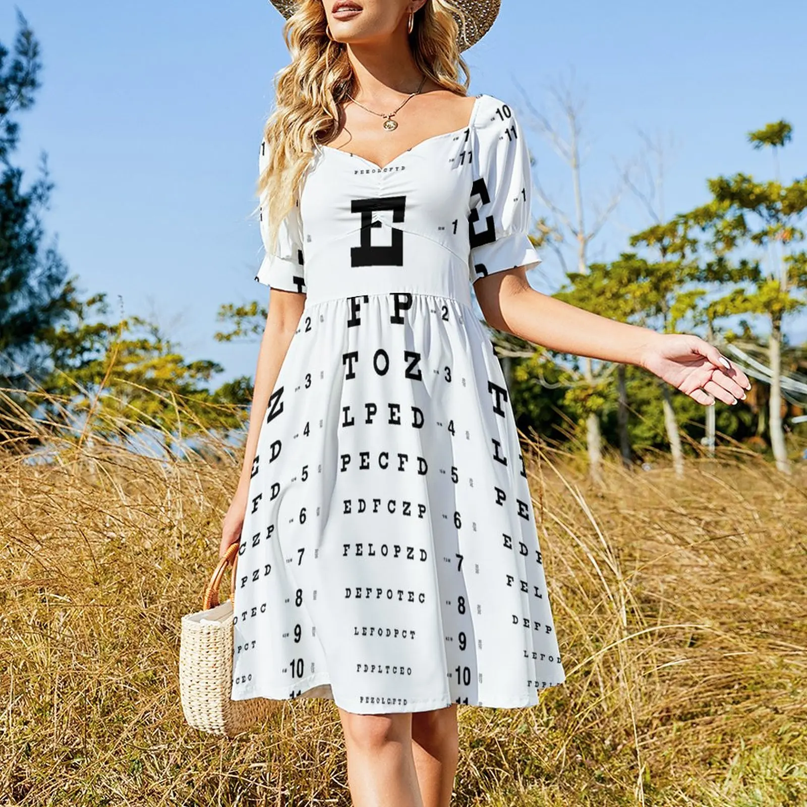 Snellen Eye Chart Dress elegant chic wedding evening dresses dress korean style