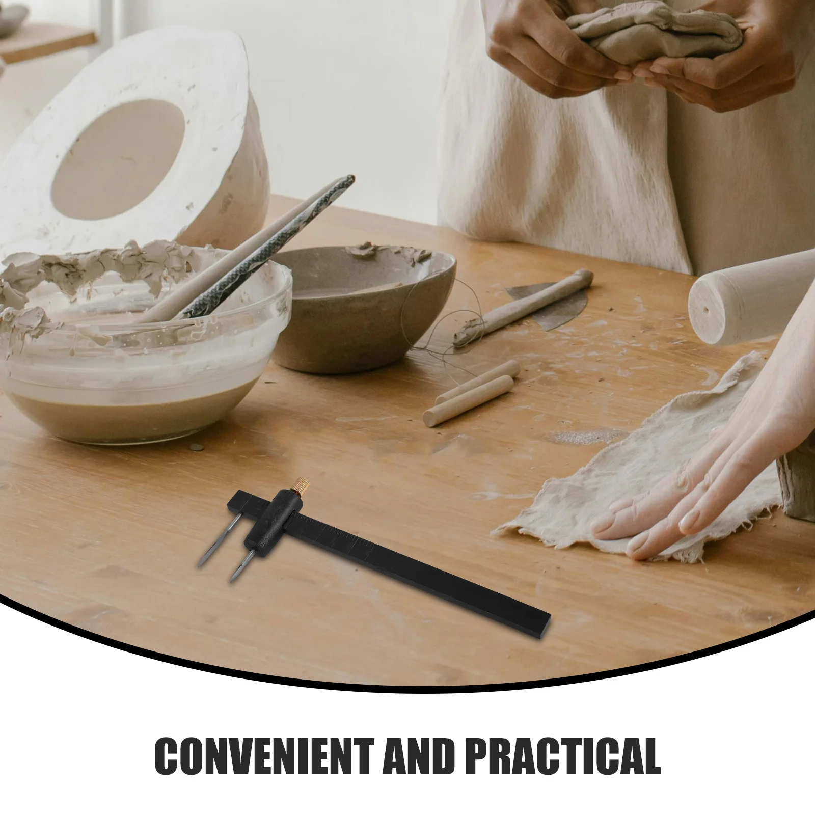 

Plastic Caliper Art Caliper For Clay Sculpture Measuring Tool Ceramic Measure Diy Carving Craft Shaping Modeling Supplies