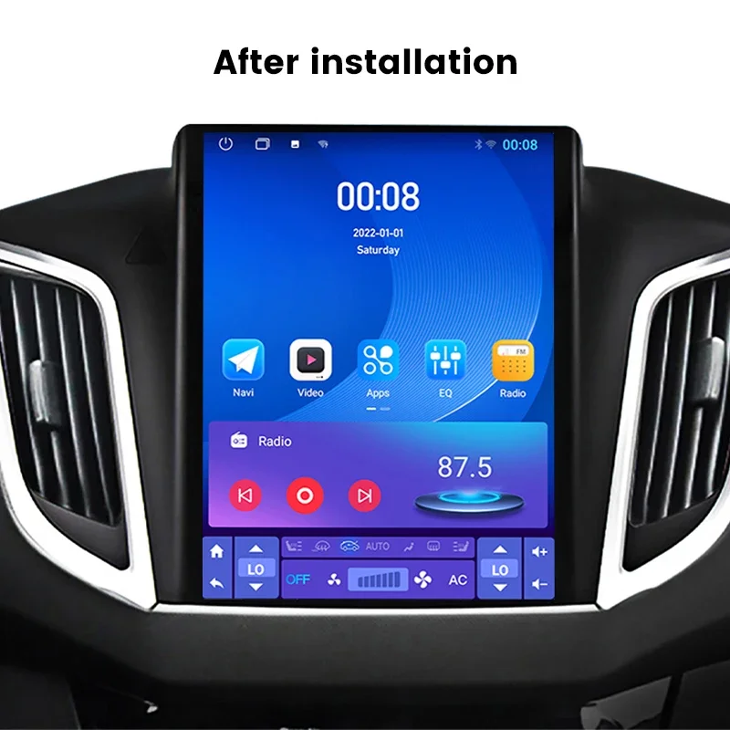 MEKEDE 9.7\'\' Vertical Screen Universal Car Radio Multimedia IPS Screen Wireless Carplay Android Auto Host 2DIN Stereo Receiver