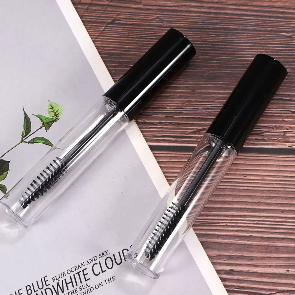 1 ensemble de tubes d'eye-liner vides, bouteille de Mascara avec baguette, taille compacte pour Application en déplacement, récipient de cils rechargeable