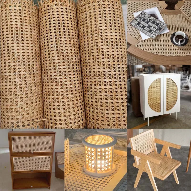 Natural Indonesian Real Rattan Wicker Cane Webbing Furniture Chair Table Ceiling Screen Repairing Material Home Craft Decoration