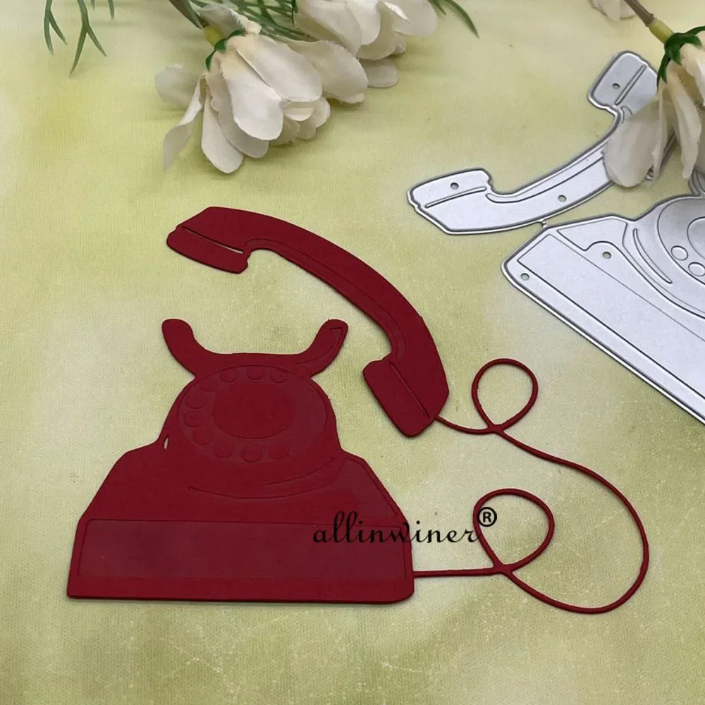 

Telephone decoration Metal Cutting Dies Stencils Die Cut for DIY Scrapbooking Album Paper Card Embossing
