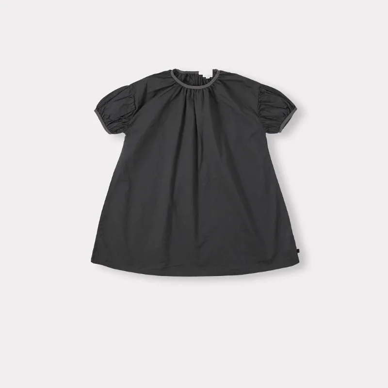 OUYANG&IVAN Bene2025 Children's Solid Color Dress New Summer Holiday Comfort Black and Grey Dress