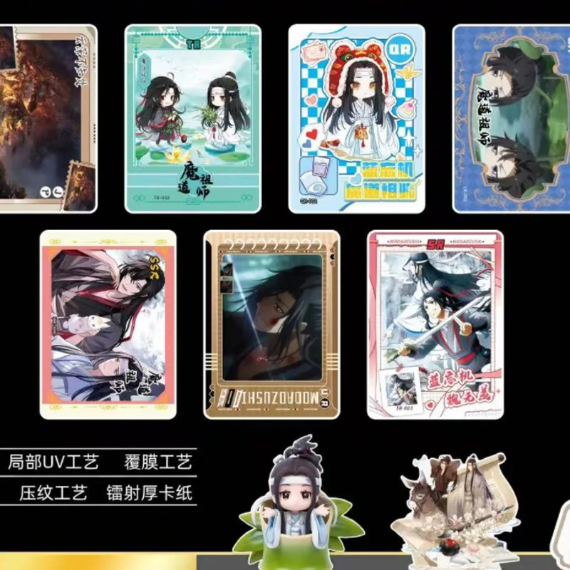 Mo Dao Zu Shi Card Yiling Patriarch Wei Wuxian Lan Wangji Anime TCG Trading Game Collection Cards Toys Gifts