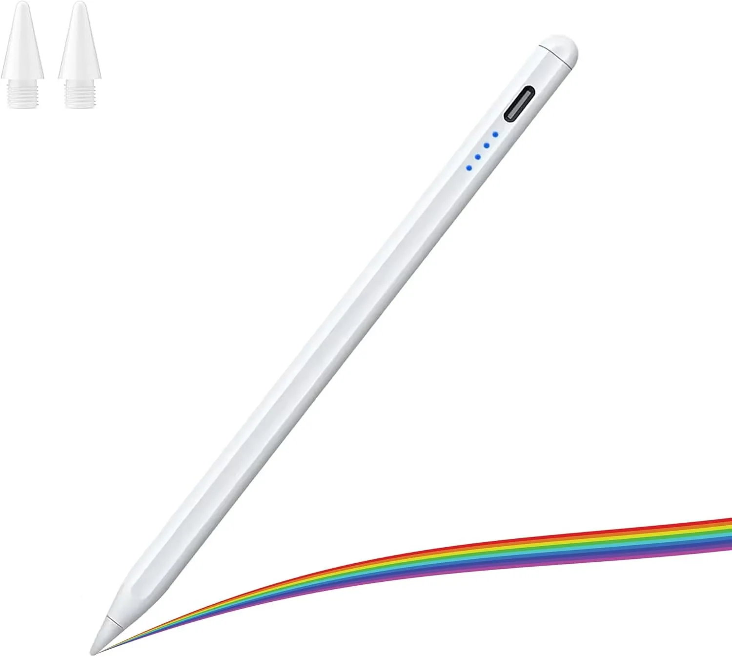 

Universal Stylus Pen, Active Stylus Pen Compatible for iOS and Android Touchscreens/Phones, Rechargeable Stylus Pen with Dual To