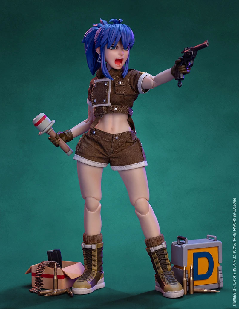 TUNSHI STUDIO METAL SLUG TS-012 1/12 Scale Female Soldier Leona 14.5cm Full Set Collectible Action Figure Model Doll - view 6