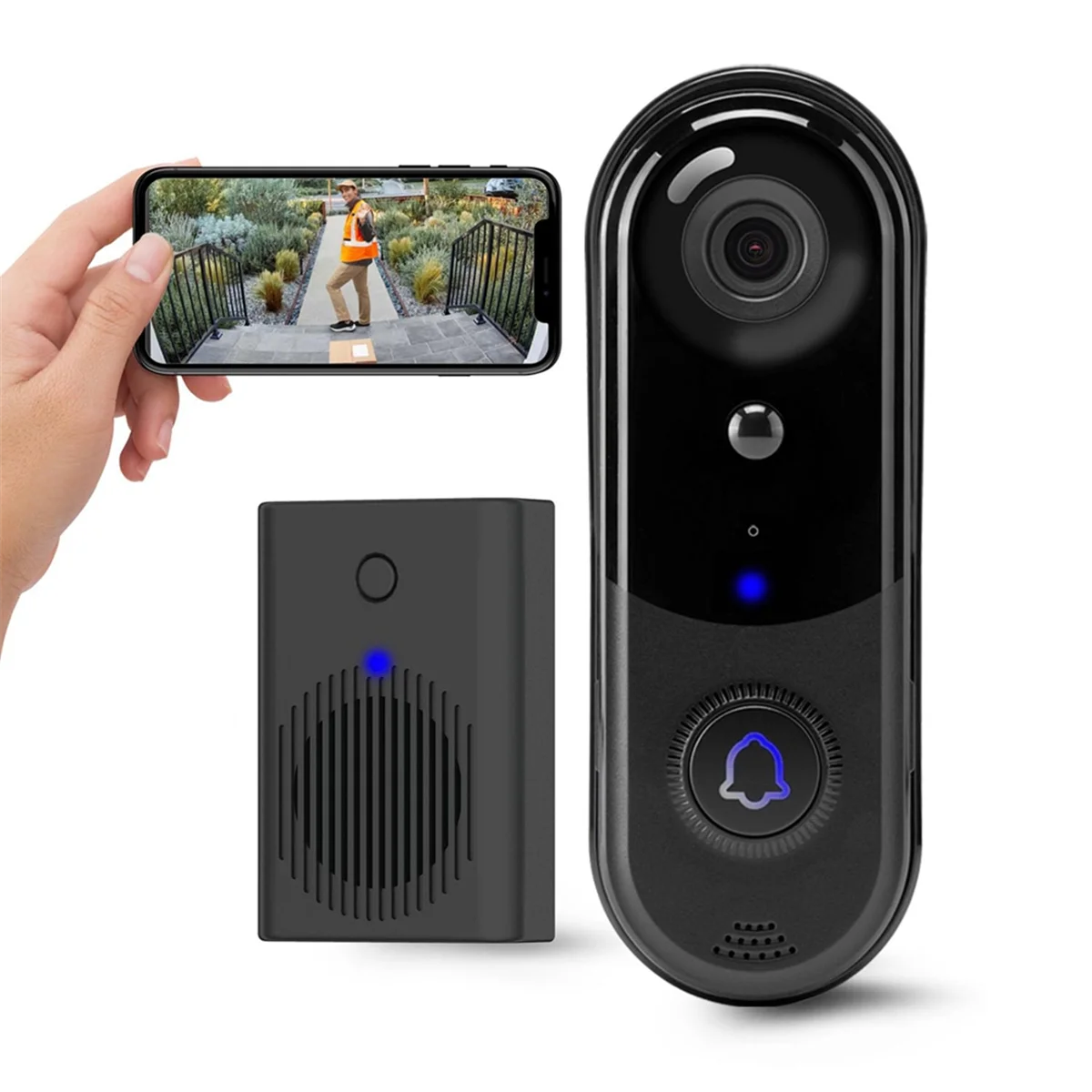 【Home-Tools!】Doorbell Camera No Monthly Fee Wireless Doorbell Camera Outdoor Door Bell Camera