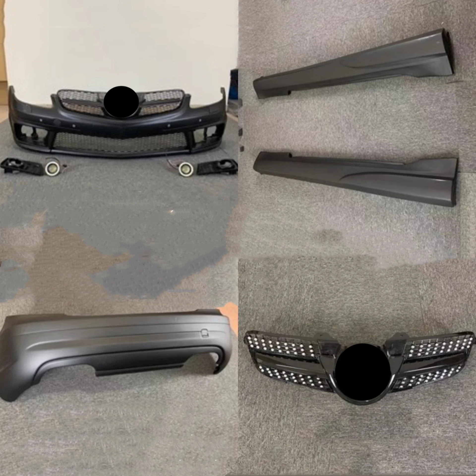 

Для Mercedes Benz SLKR171 2004-2010 модифицированный S55 передний задний бампер в сборе, решетка, комплект кузова, автоаксессуары