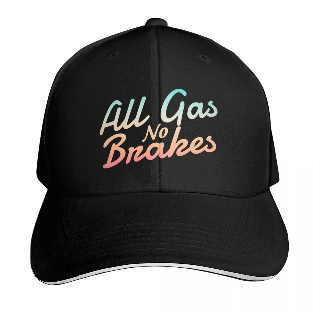 All gas no brakes - Funny Baseball Cap birthday tactical cap Male hat cute Women Men's