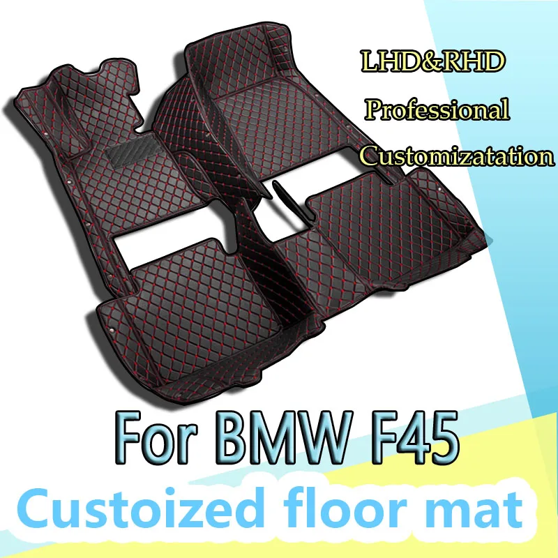 Custom Car Floor Mat for BMW F45 2 Series Active Tourer 2015 2016 Interior Details Car Accessories Carpet