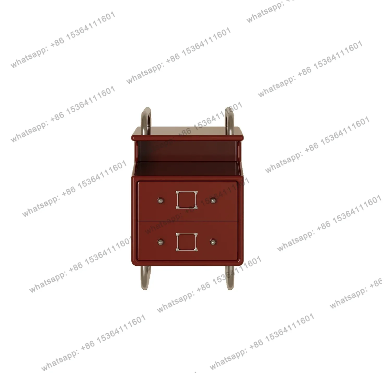 Designer Model Duckbill Bedside Record Projector Storage Cabinet Stainless Steel Retro Sofa Side Cabinet