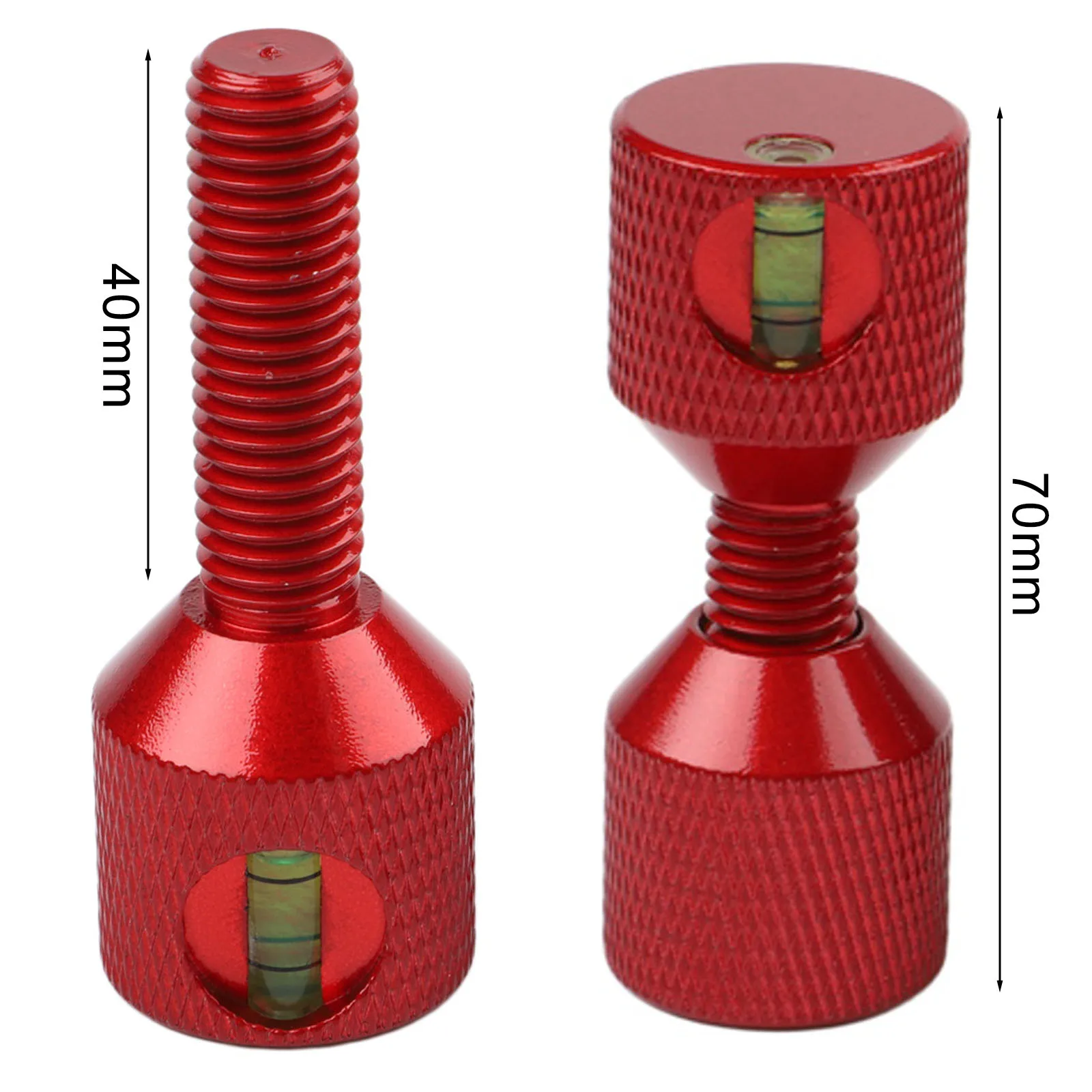 Dual-Hole Flange Locating Pins With Integrated Level Designed Specifically For 1-1/8 Inch 150 Lb Flange Systems