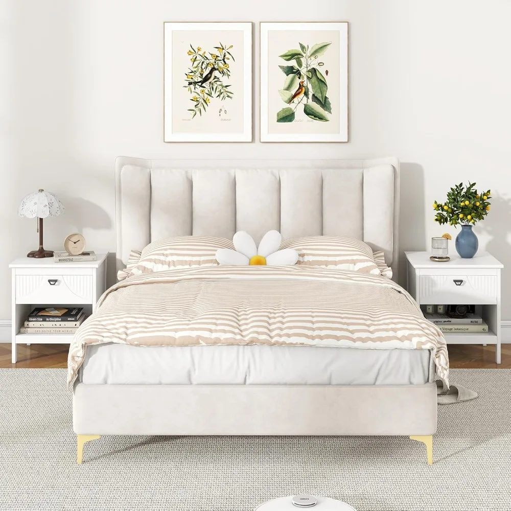 مجموعة منضدة معاصرة مكونة من قطعتين، وطاولات بجانب السرير مزدوجة مع درج ورف تخزين لاستخدام غرفة النوم #2