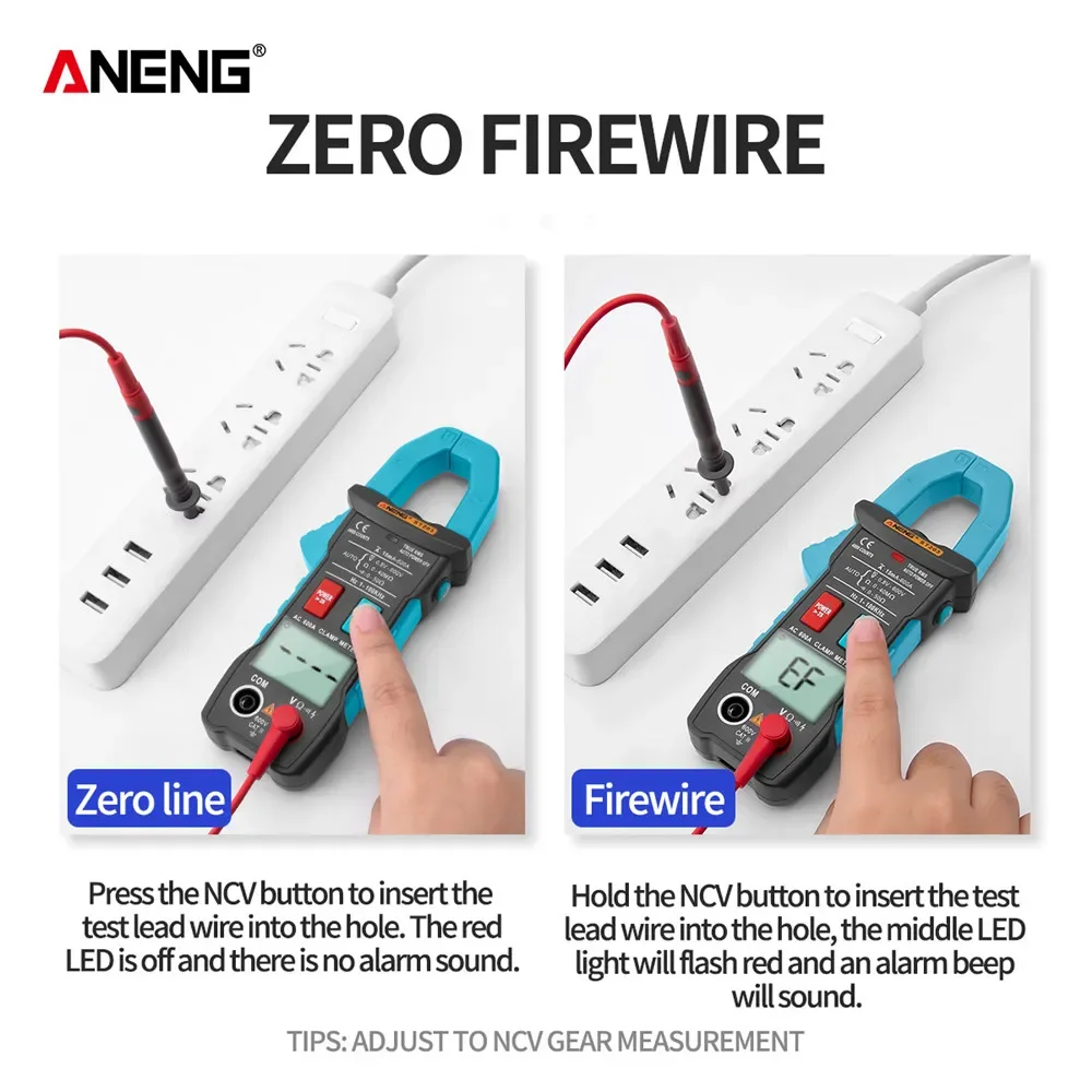 ANENG ST203 elektryczny cyfrowy miernik cęgowy DC/AC profesjonalny multimetr zacisk elektryczny inteligentny automatyczny Tester napięcia narzędzie