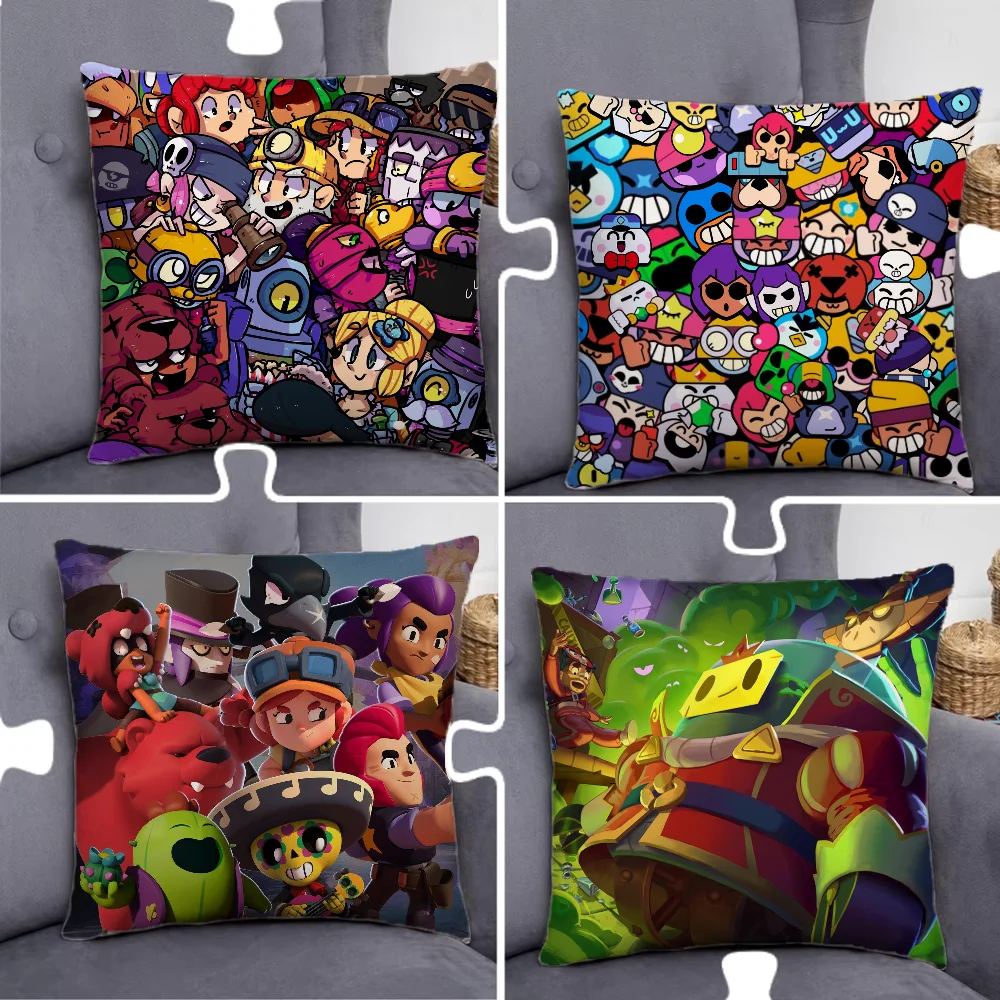 B-rawl Game S-Stars  Pillow Case Pillowcase Home Sofa Cushions Car Cushions Pillowcover Office Pillowshell Pillow