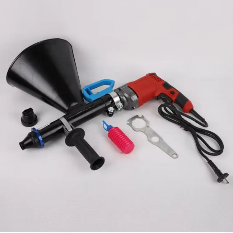 New Portable Cement Caulking Gun with W/Oiler Flat and Round Nozzle Electric 220V Mortar Grouting Pointing Engine