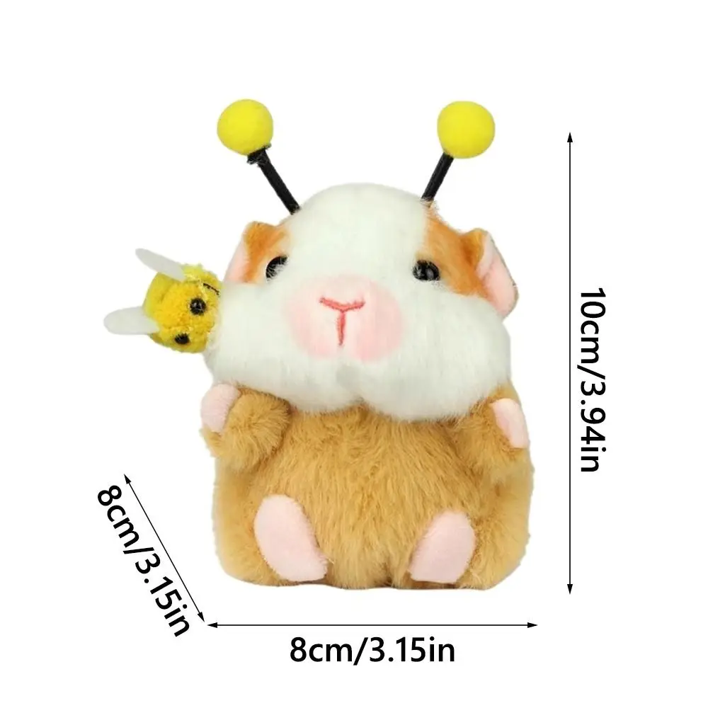 Wielokolorowy pluszowy breloczek z kapibarą, pluszaki, kreskówkowa świnka morska, puszysta lalka zwierzęca, akcesoria do kluczy