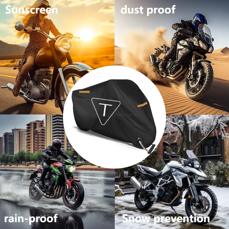 Motorcycle Cover Waterproof Outdoor Scooter UV Protector Dust Rain Cover For TRIUMPH SPEED FOUR 600 Speed Triple R RS S TWIN