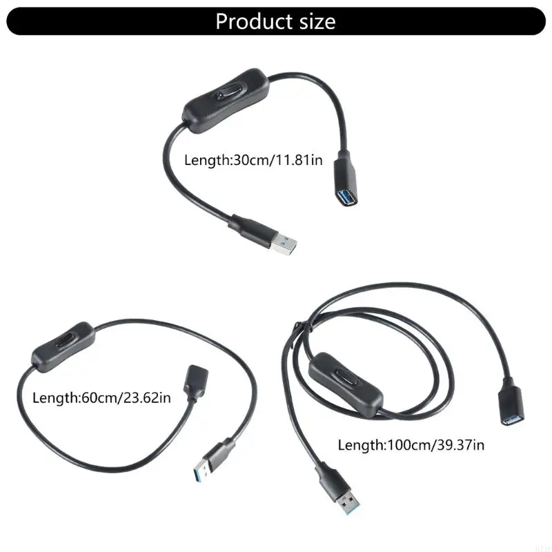 Cable alimentación Control conmutación conveniente H7JF, Cable extensión USB 3,0 A A, Línea alámbrica, transferencia