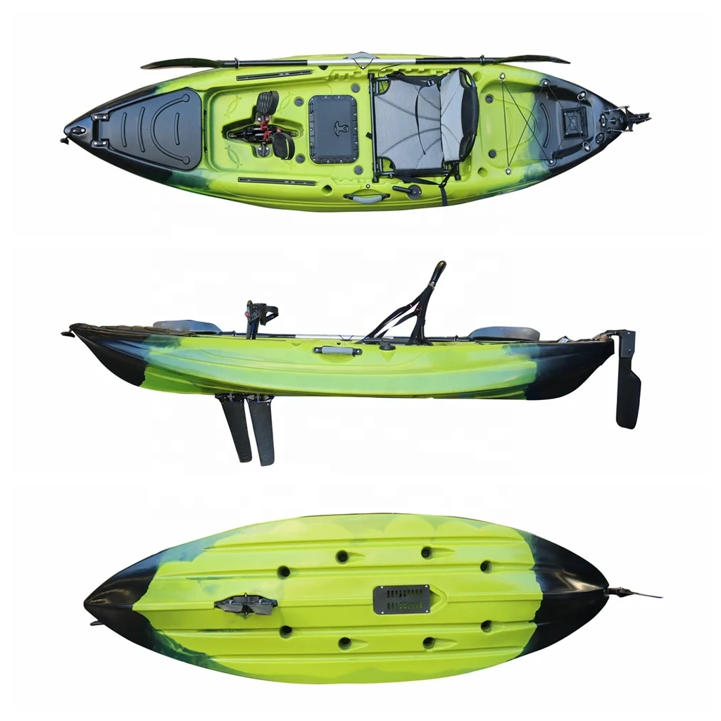 Vicking Professional Angler Kayak/Canoa Pedal Pesca Kayak Pedales Asiento individual LLDPE Plástico CE FOX Canoa 2 años de garantía