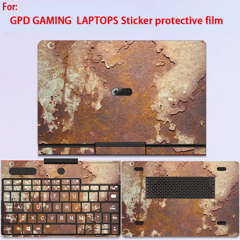 GPD WIN Mini 2024 木目スキンシール貼付済 For 2025 new GPD win mini 7-inch sticker Win Max2 protective film