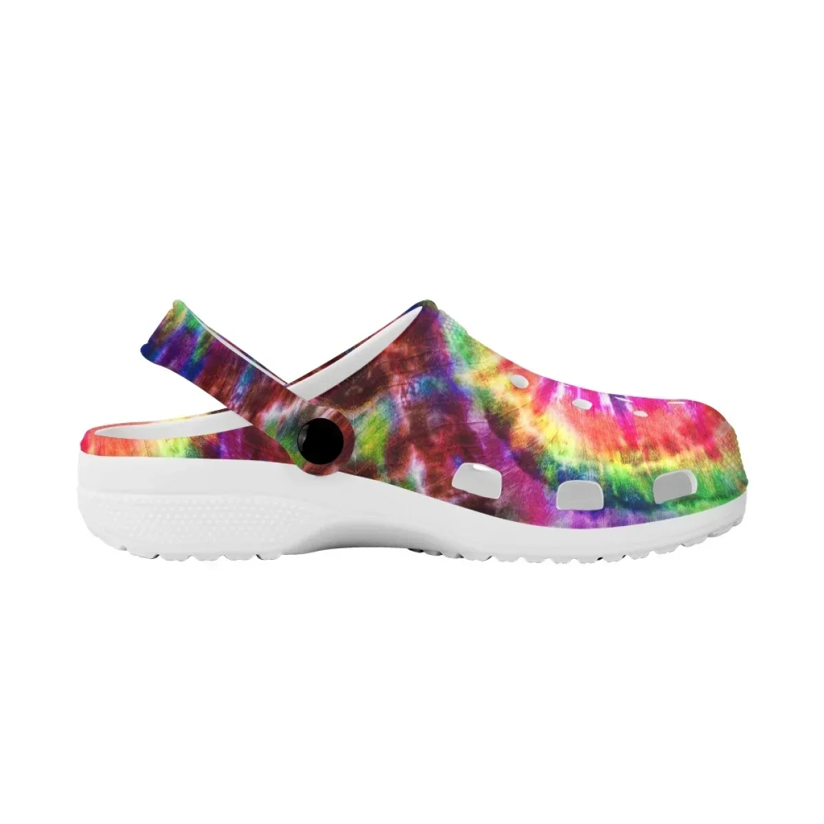 Fashion Tie Dye Rainbow Print Slippers High Quality Durable Beach Clogs Indoor Bedroom Non-slip Bathroom Slippers Zapatos Mujer