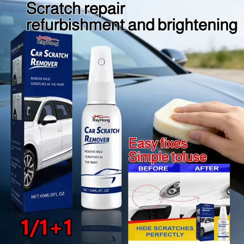 Car Scratch Repair Spray 60ml Durable Exterior Polish  Car Paint Refinishing Paint Refinishing Repair Car Maintenance Universal