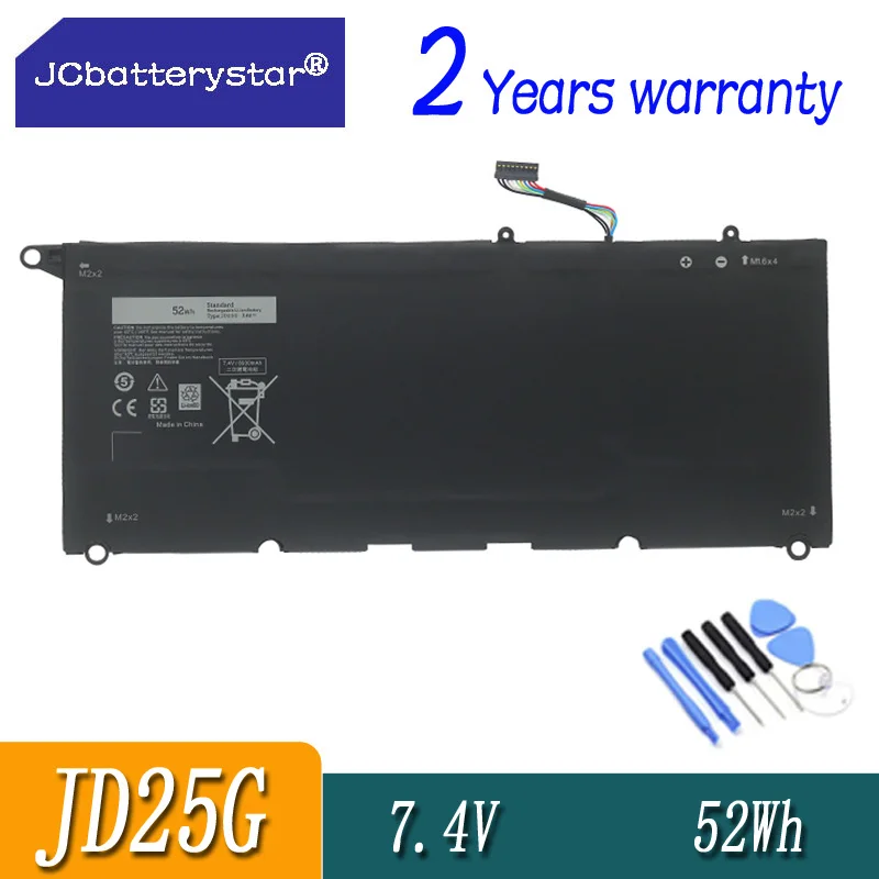 

Батарея JC 52Wh JD25G для ноутбука Dell XPS 13 дюймов 9343 9350 серии 90V7W XPS 13 9343 9350 13D-9343