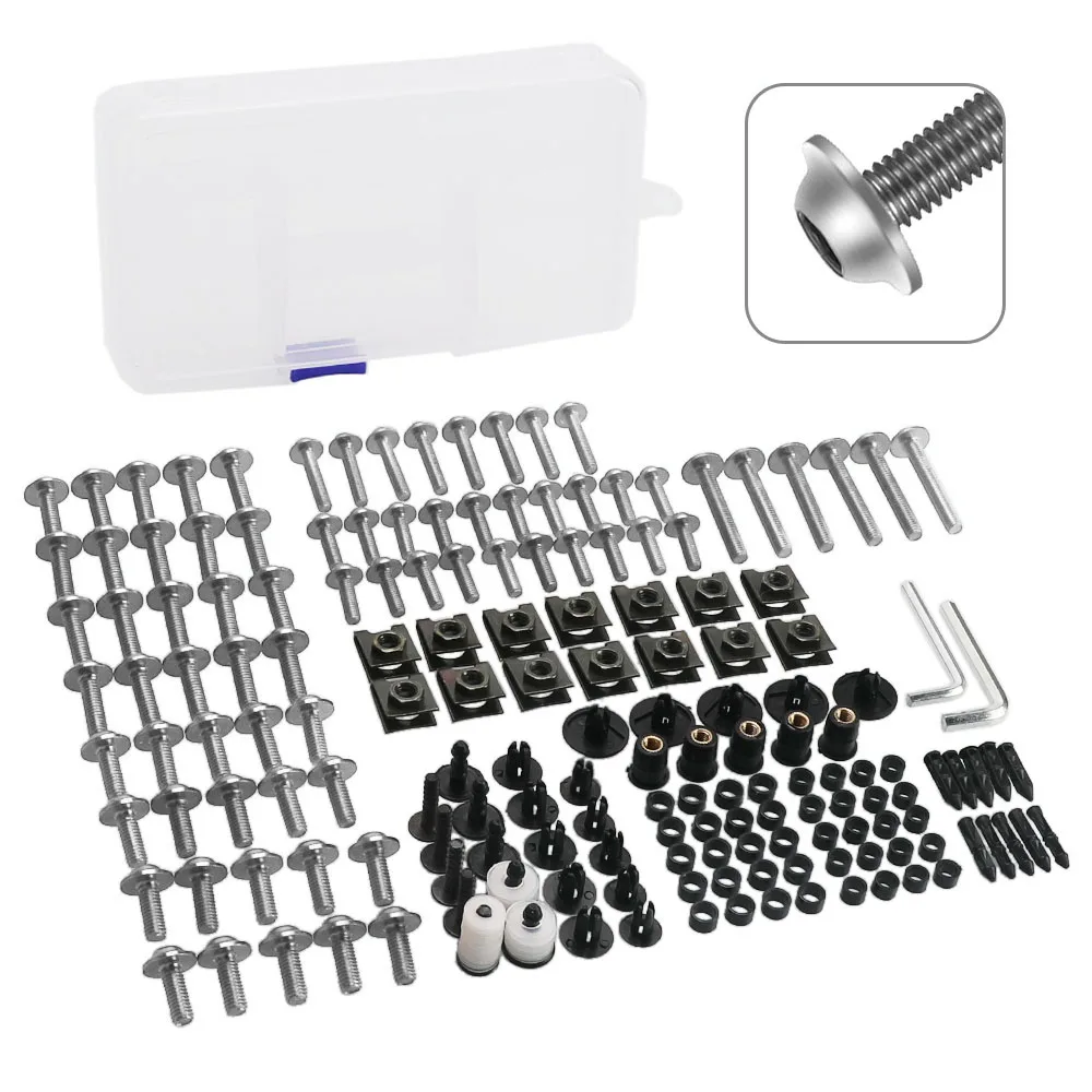 

FOR HONDA CBF1000 cbf125 CBF190R CBF600 CBR1000 M5 M6 Complete Motorcycle Fairing Bolts Kit CNC Aluminum Screws Accessories 2024