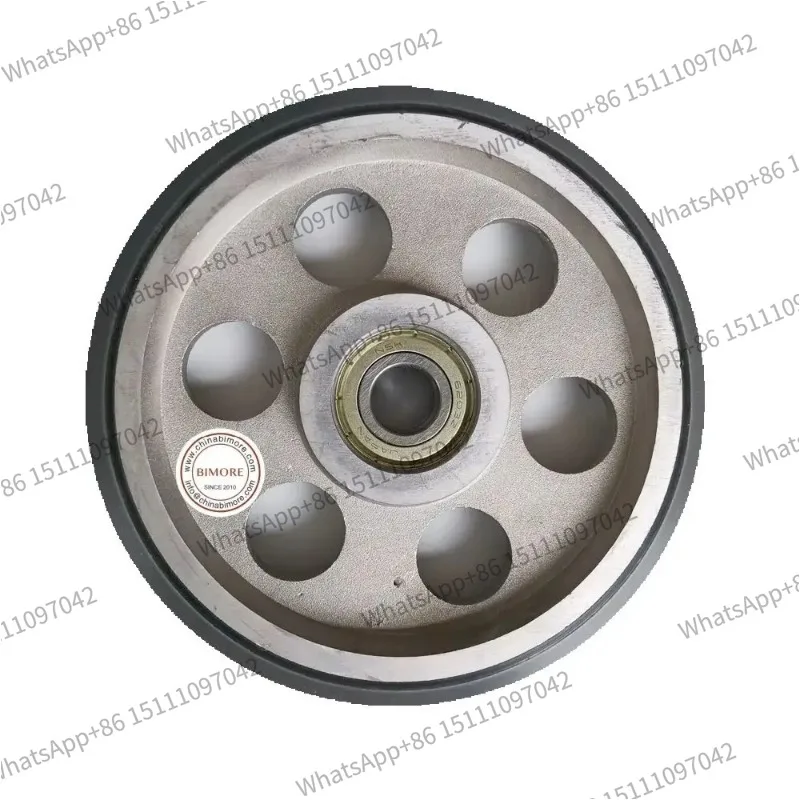 Elevator High Speed Guide Shoe Roller Lift Spare Parts Counterweight Wheel 160*30*6203 OD 160mm W 30mm Bearing 6203