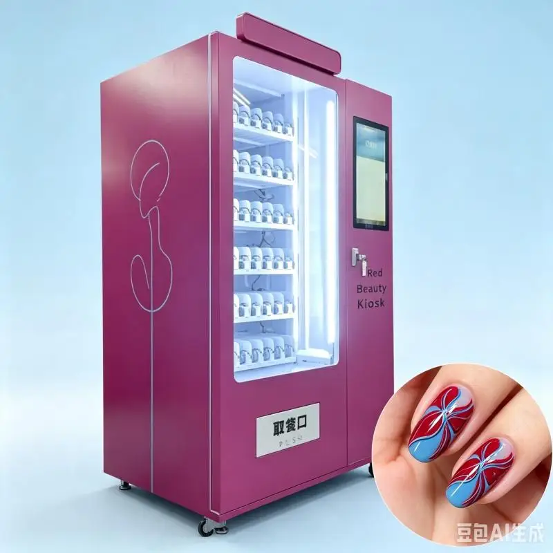 Customized Beauty Cosmetics Vending Machine Automatic Product Display Touch Screen Smart Retail Solution For Shopping Centers