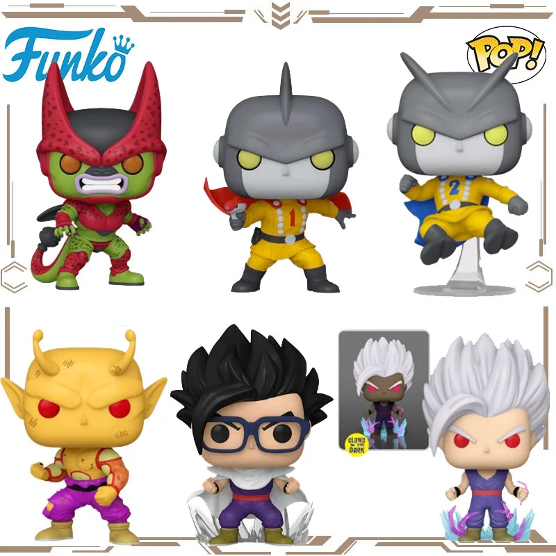 

Funko POP Original Dragon Ball Son Gohan Piccolo Gamma 1 Cell Max Action Figure Toys for Boys Girls Gift Collectible Model