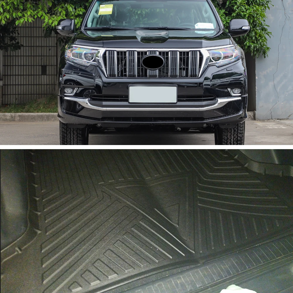 For Toyota Land Cruiser Prado J150 2010-2023 Car CargoLiner box MatTPEAnti-slip Trunk Mat Trunk Tray Carpet Interior Accessories