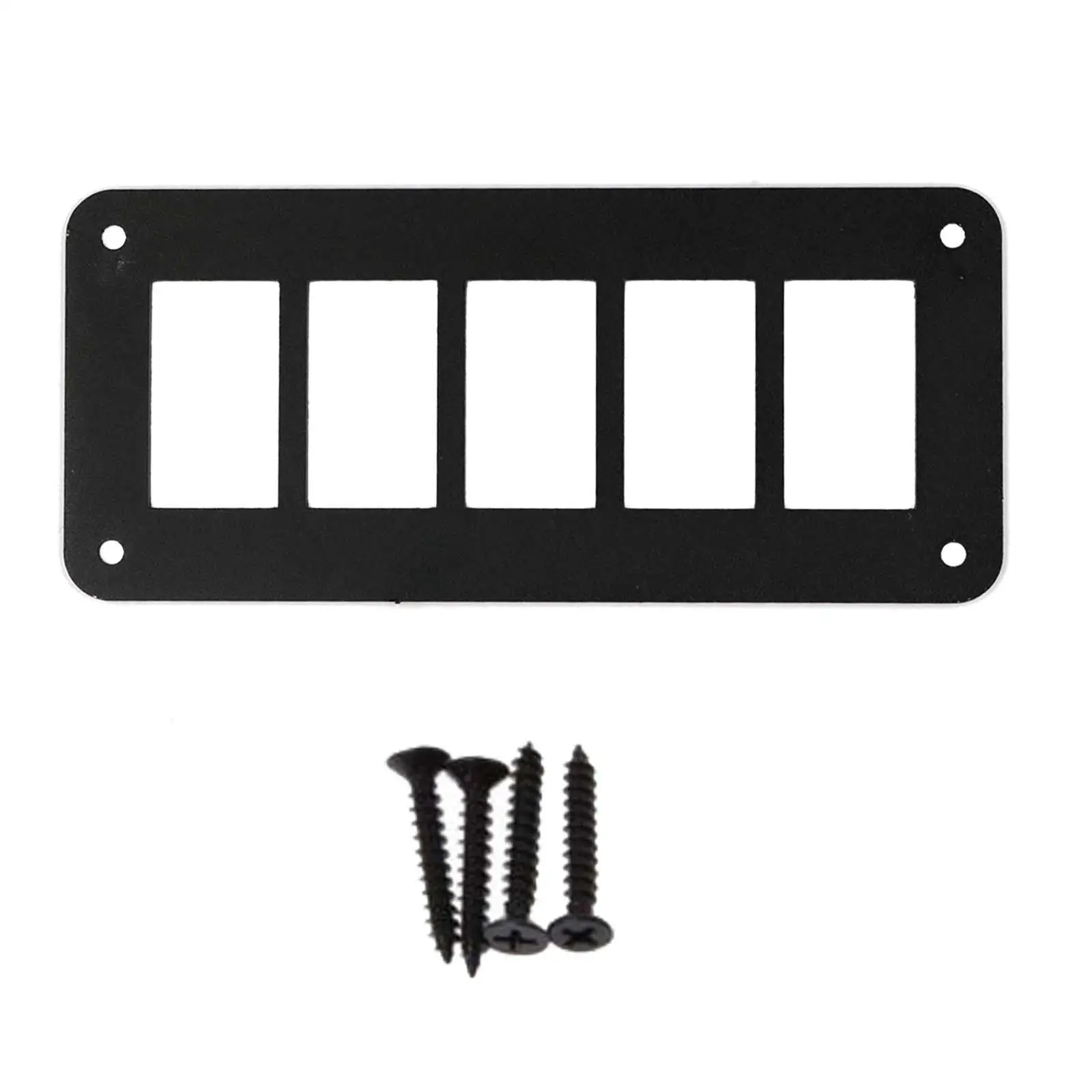 

5 Way Aluminum Alloy Rocker Switch Housing Panel Mounting Bracket Waterproof for Trailer ATV UTV Yacht