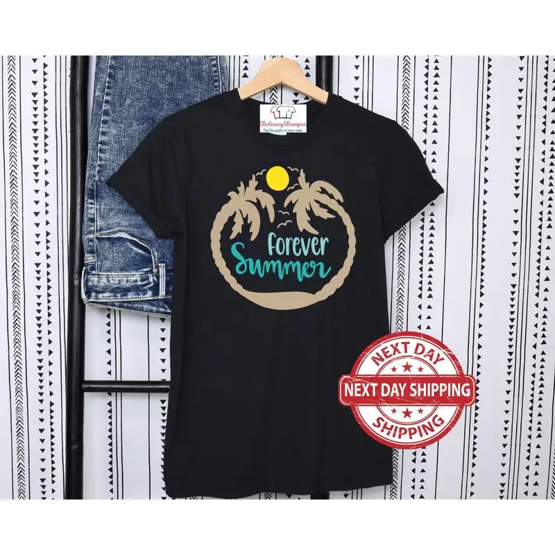 

Летняя футболка Forever, эстетичная модная пляжная семейная отпускная девушка