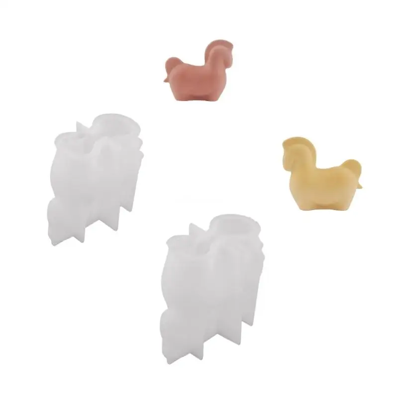 

Multifuntional Little Horse Sculpture Molds for Cement and Plaster Home Decors Dropship