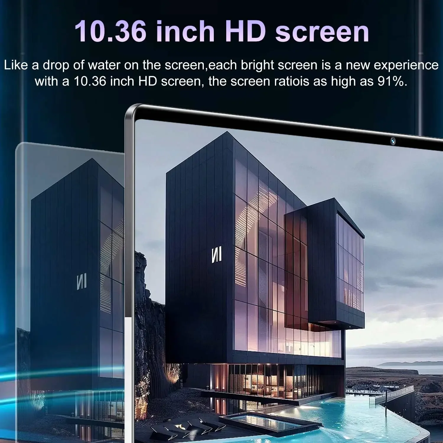 Picture 3: 5G 2025 Brand New 10.36nch Tablet Android 16GB RAM 1TB ROM Android 13.0 16MP 32MP 12000mAh 10-Core Bluetooth Network HD Screen