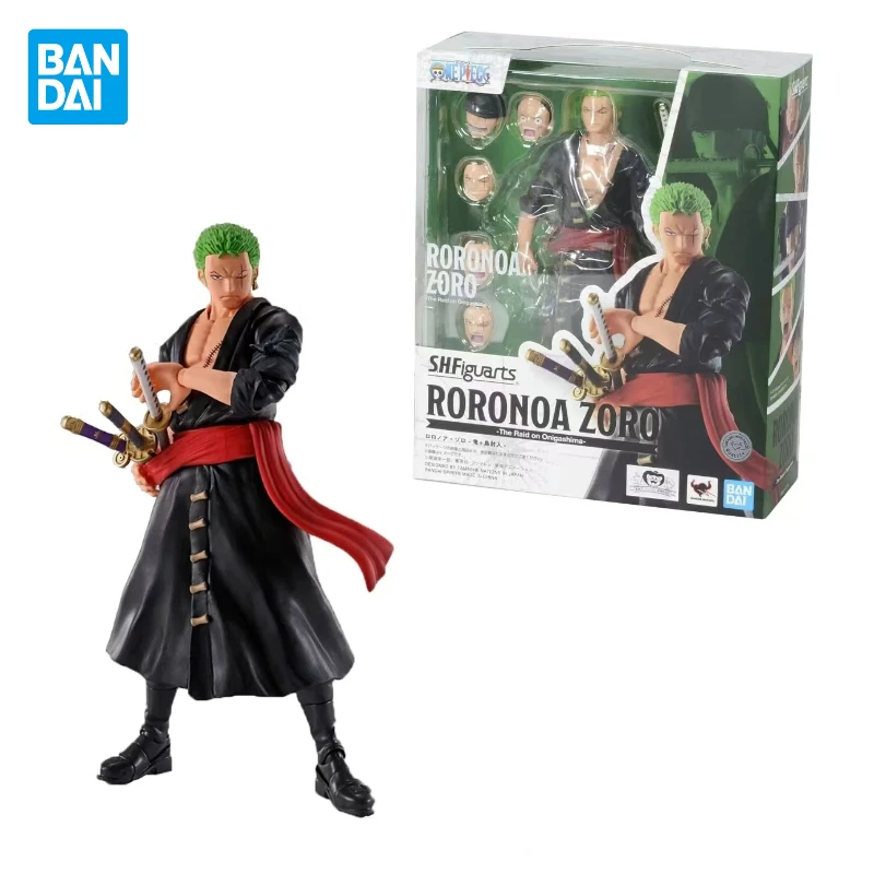 BANDAI-figura de acción de PVC Original para niños, modelo de muñeco Hoilday, S.H.Figuarts SHF, Roronoa Zoro Yamato, en Stock